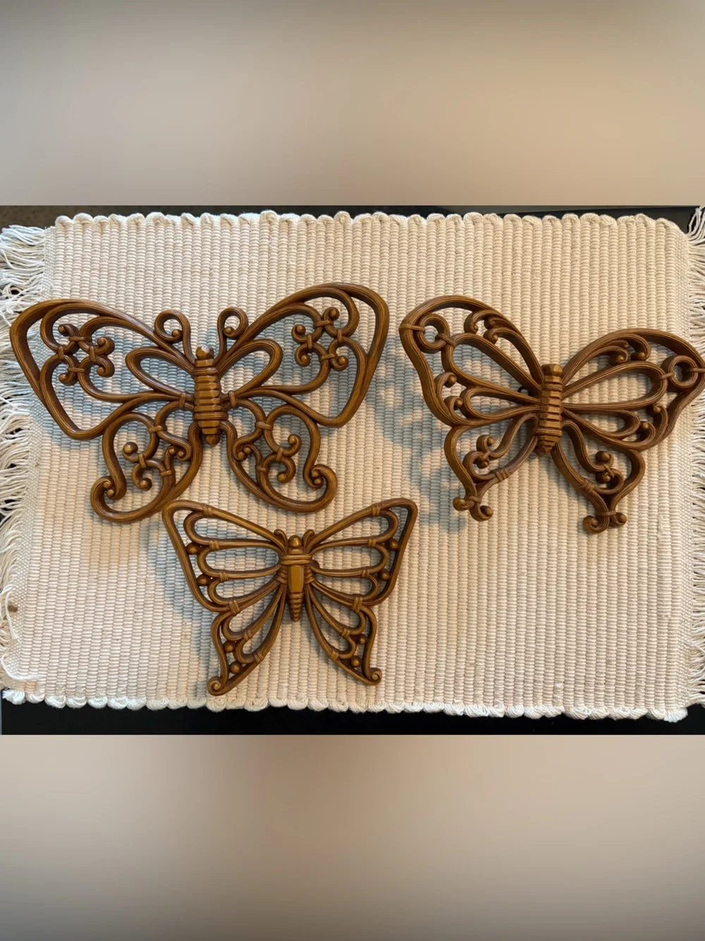 Vintage Butterfly Wall Decor Set - Elegant Home Accent